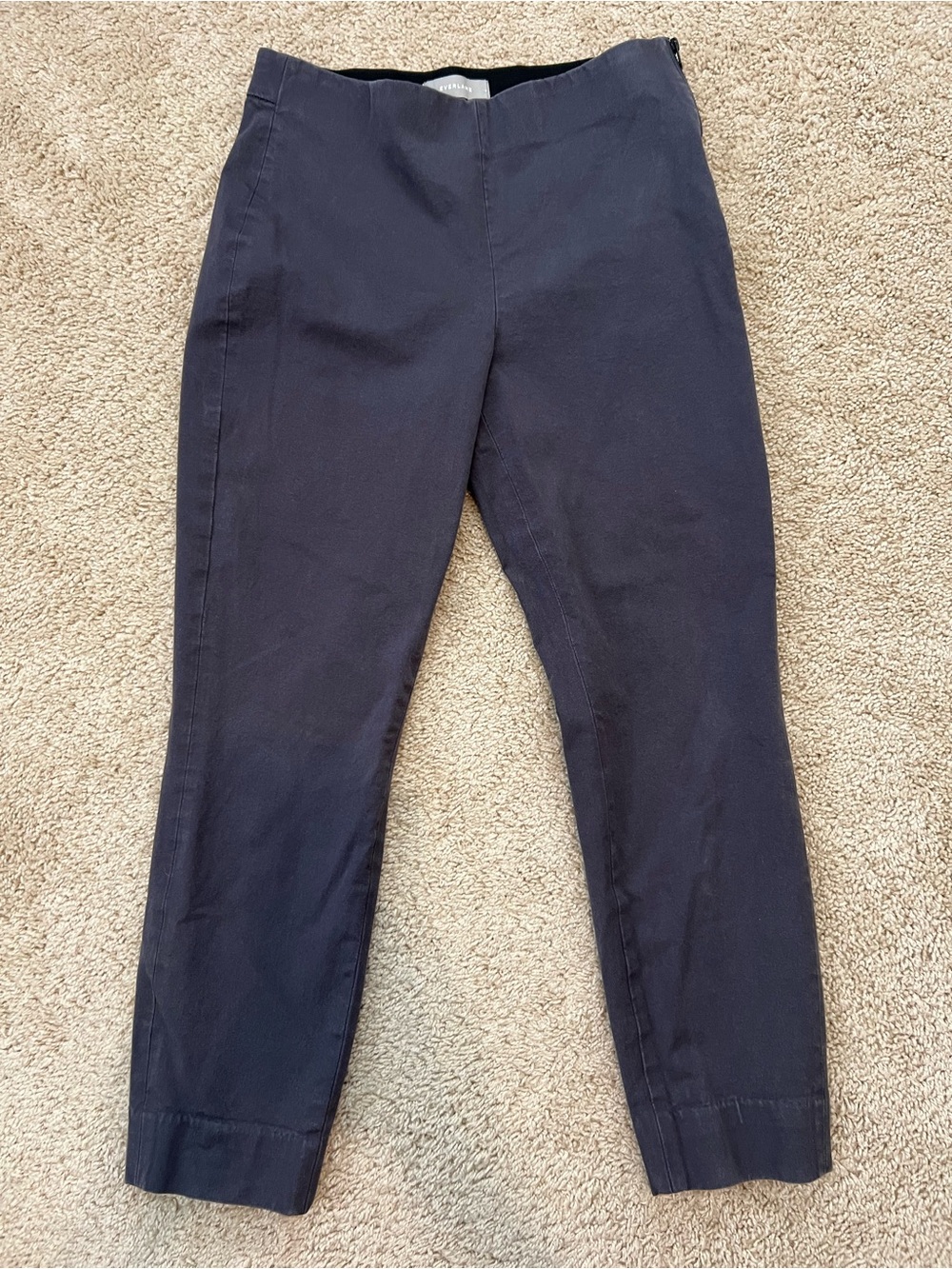 Everlane Women’s Size 4 Gray Blue Side Zip High Rise The Work Ankle Dress Pants